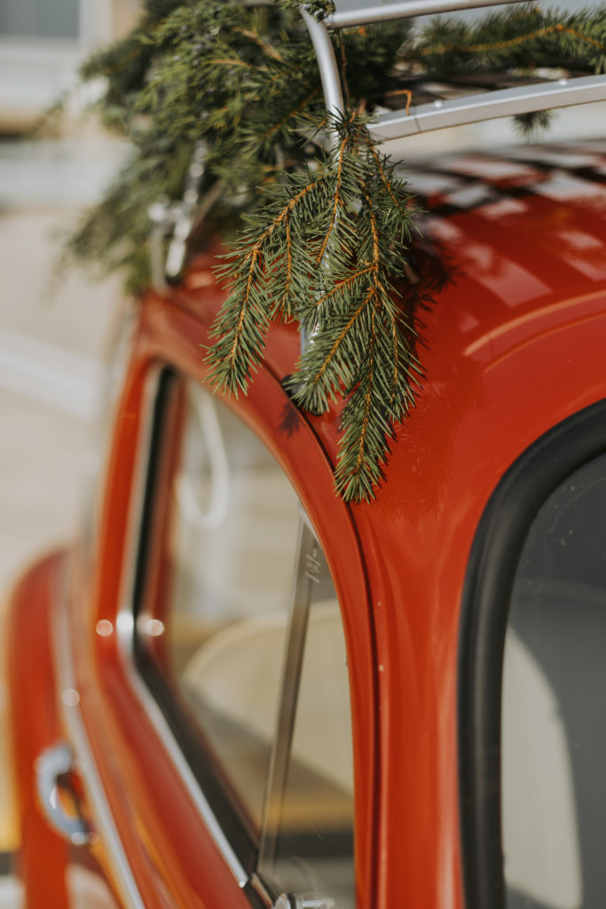 Decorated VW Christmas Bug 